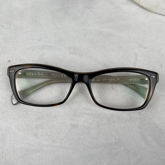 Ray Ban RB5255 5075 Brown Tortoise Full Rim Eyeglasses Frame 51-16 135 - Picture 10 of 12
